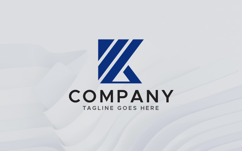 k letter mark logo design template original
