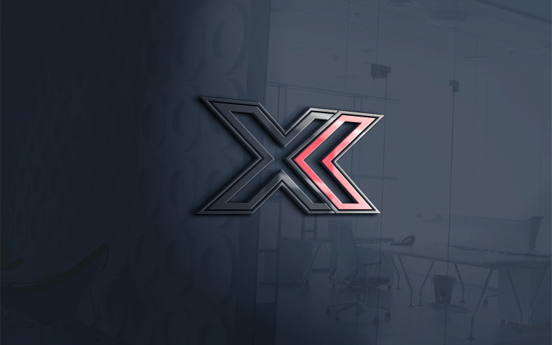 k x or x k letter creative abstract logo vector template version original