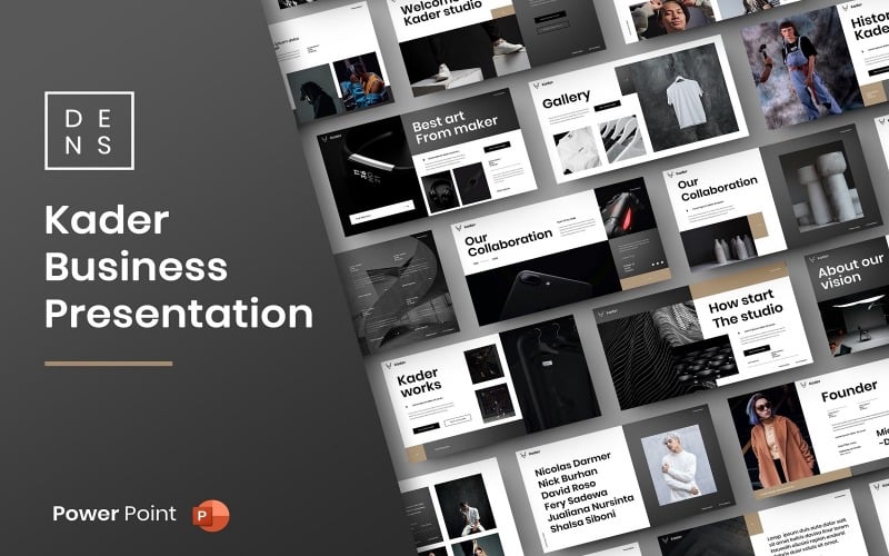 kader busines powerpoint template original