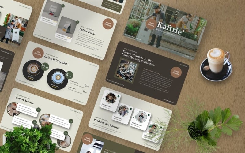 kaftrie coffee shop powerpoint template original