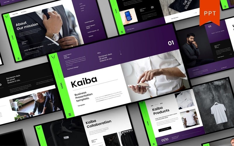 kaiba business powerpoint template original