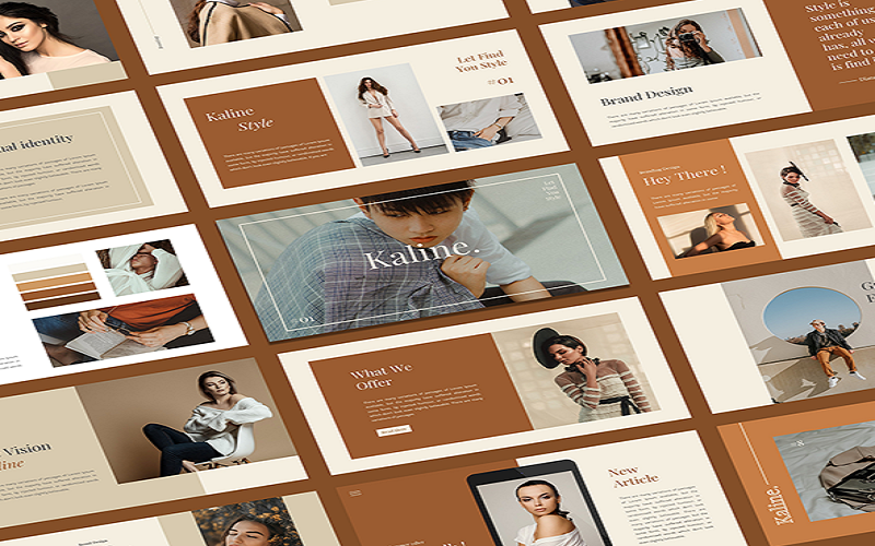 kaline fashion powerpoint template original