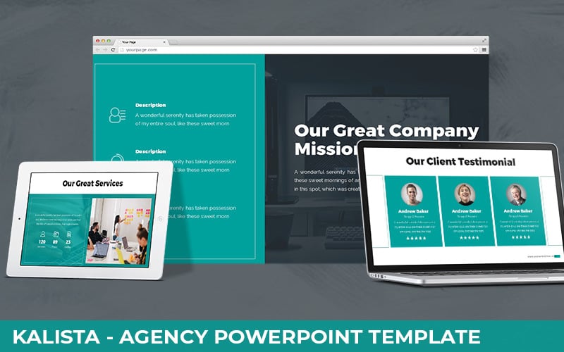 kalista agency powerpoint template original