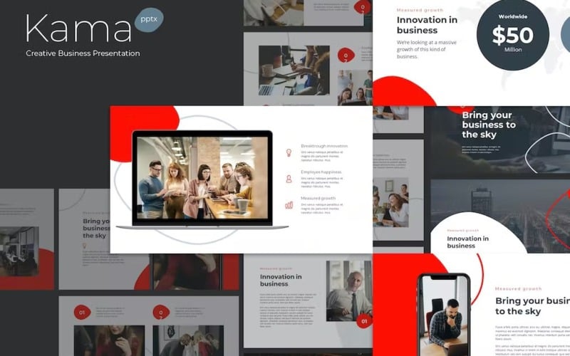 kama creative business powerpoint template original