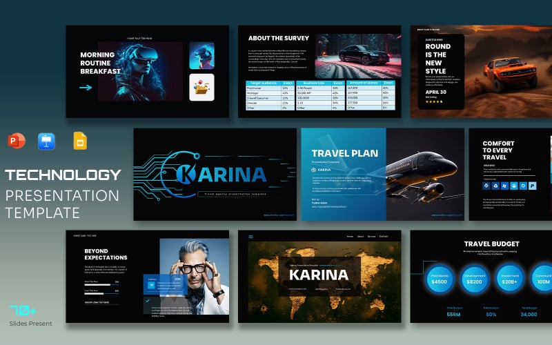karina travel agency bundle presentation template original