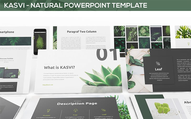 kasvi nature powerpoint template original