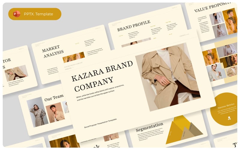 kazara brand proposal powerpoint template original
