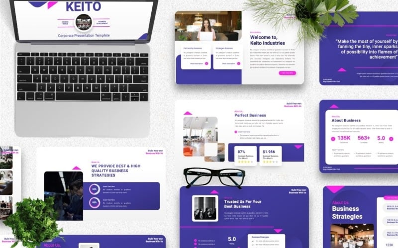 keito corporate powerpoint template original