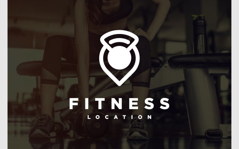 kettlebell pin map gym location logo original