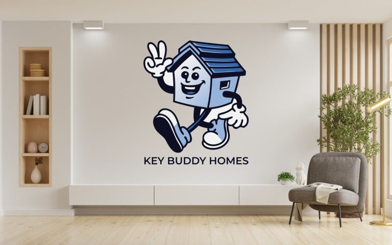 key buddy homes logo design template original