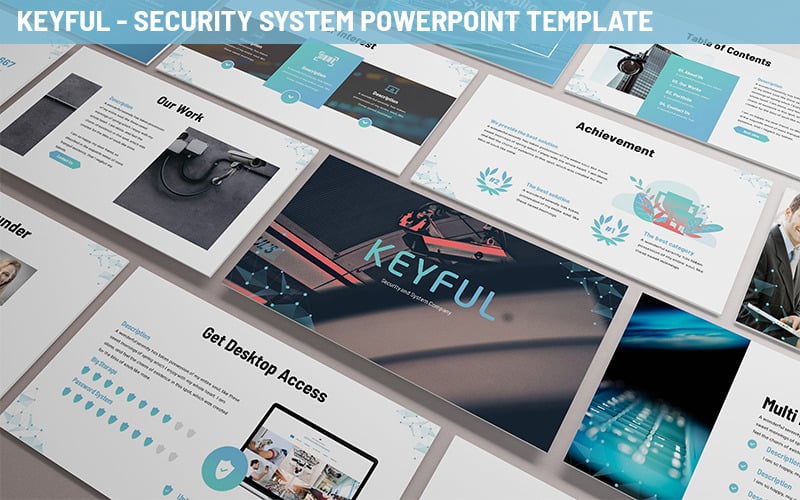 keyful security system powerpoint template original