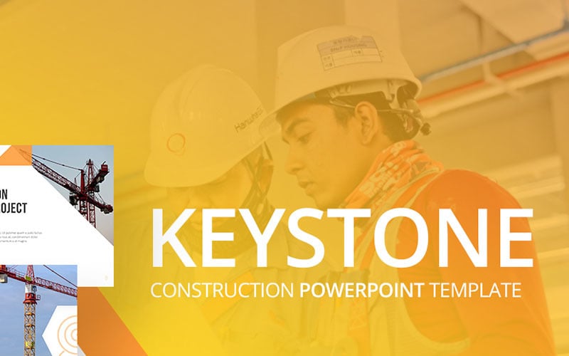 keystone construction powerpoint template original