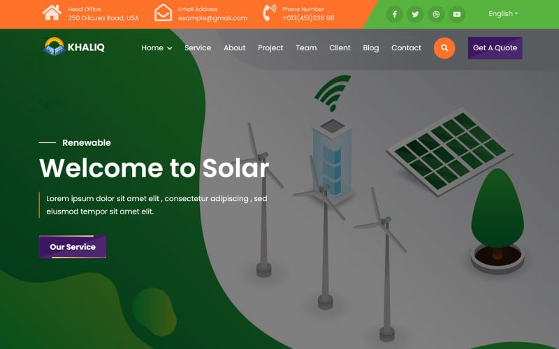 khaliq wind amp solar energy landing page template original