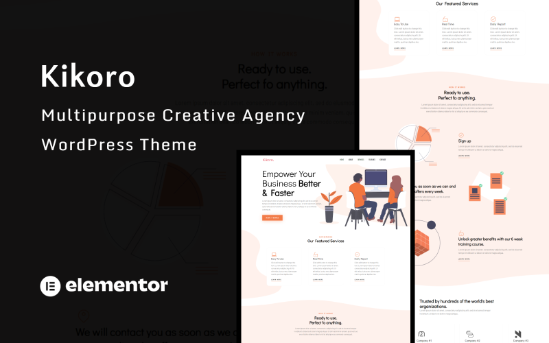 kikoro creative agency wordpress theme original