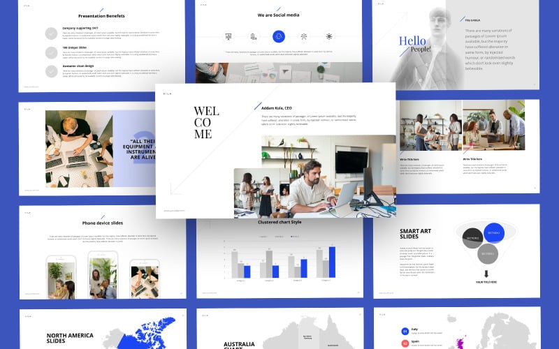 kila modern business powerpoint template original