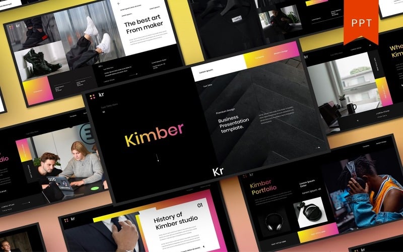 kimber business powerpoint template original