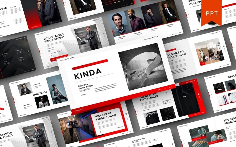kinda business powerpoint template original