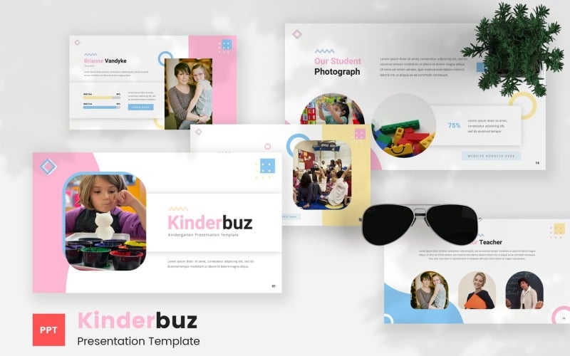 kinderbuz kindergarten powerpoint template original