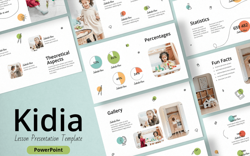 kindergarten presentation powerpoint template original