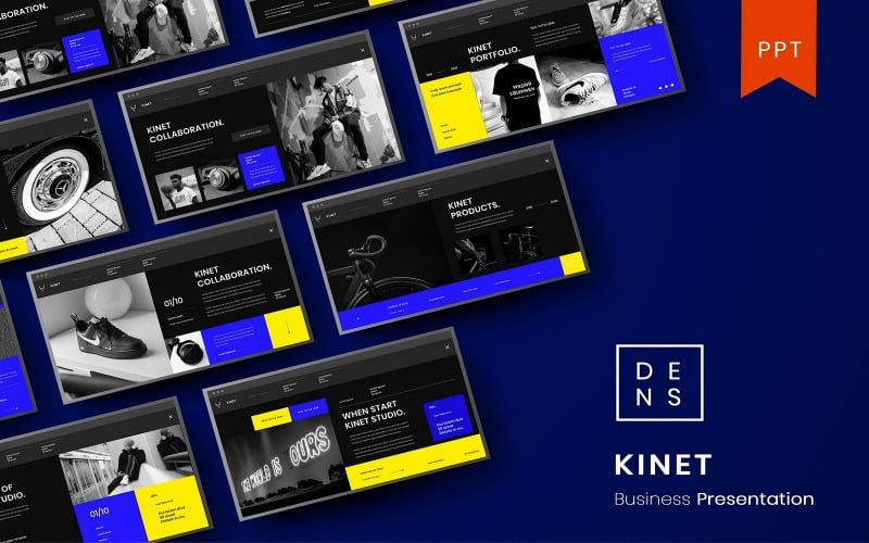 kinet business powerpoint template original