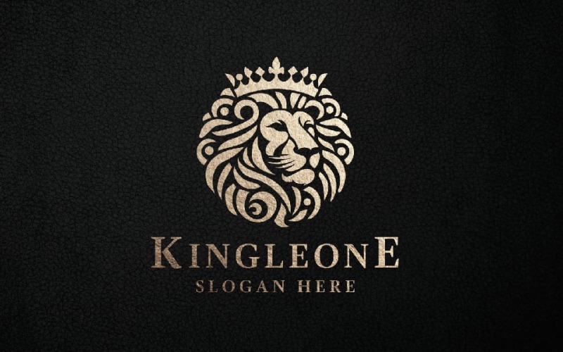 king lion head professional logo original