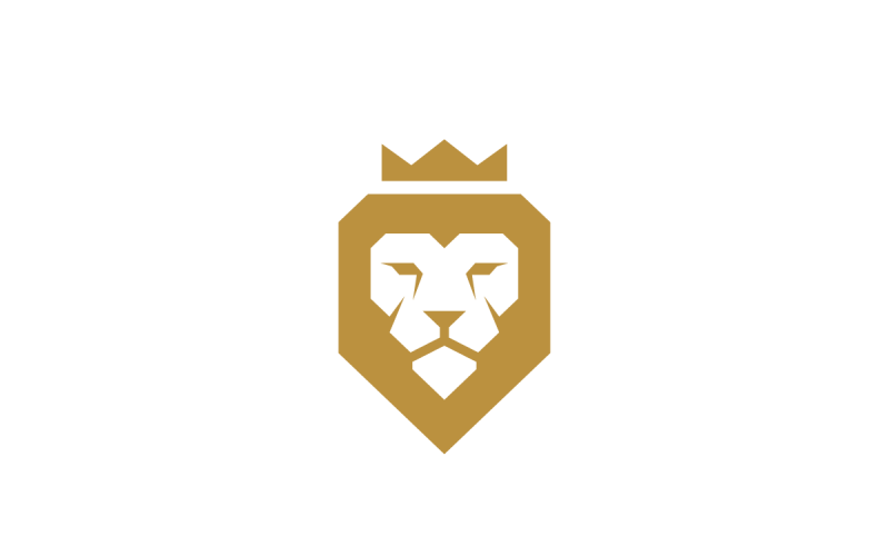 king lion vector logo template original