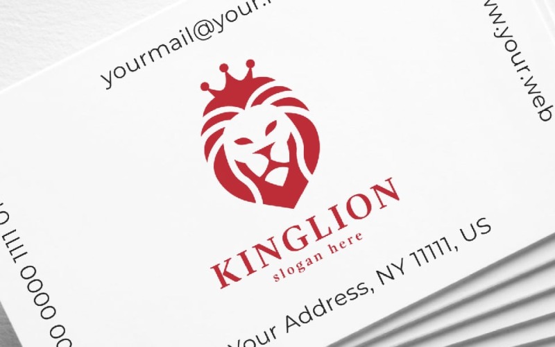 king royal lion logo template original
