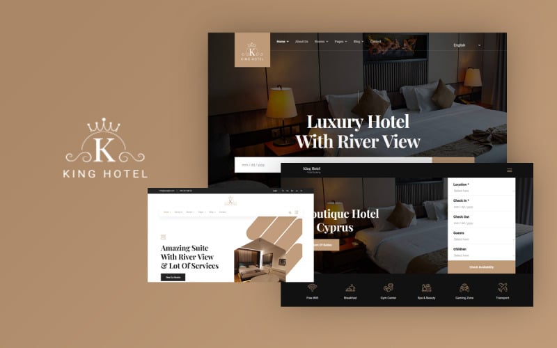 kinggo hotel booking joomla template original