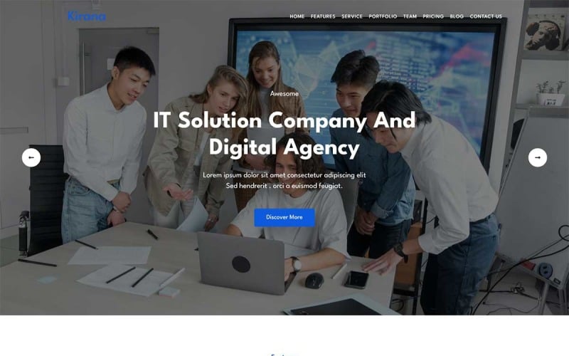 kirana it solution services html template original