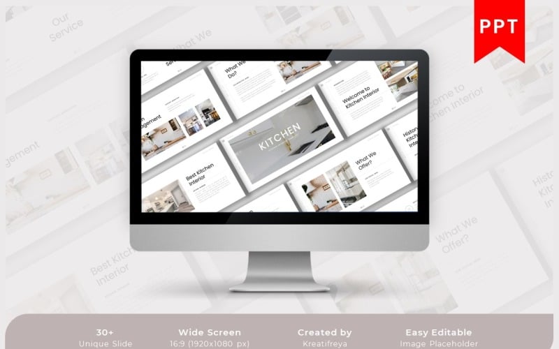 kitchen business powerpoint template original