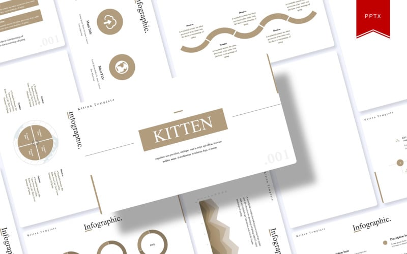 kitten powerpoint template original