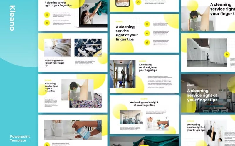 kleano cleaning service business powerpoint original