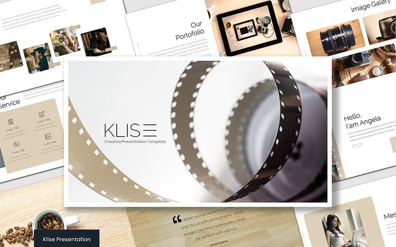 klise powerpoint template original