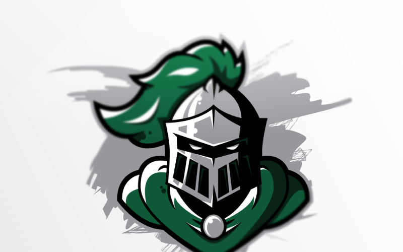 knights sports logo template original