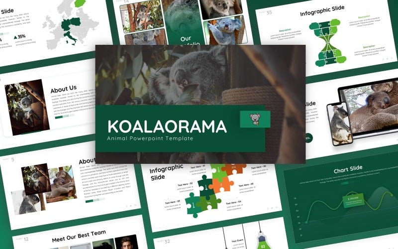 koalaorama animal multipurpose powerpoint template original