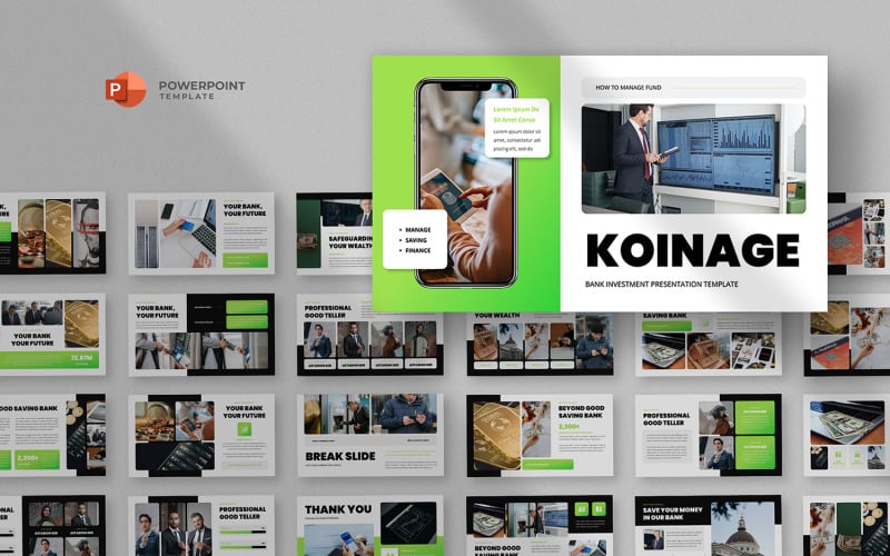 koinage bank amp finance powerpoint template original