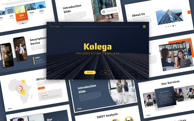 kolega business presentation powerpoint template original