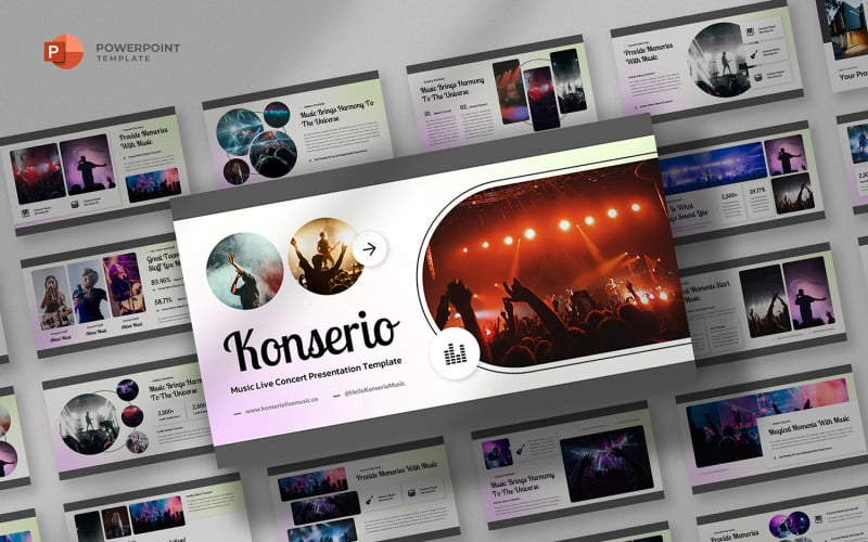 konserio musical concert powerpoint template original