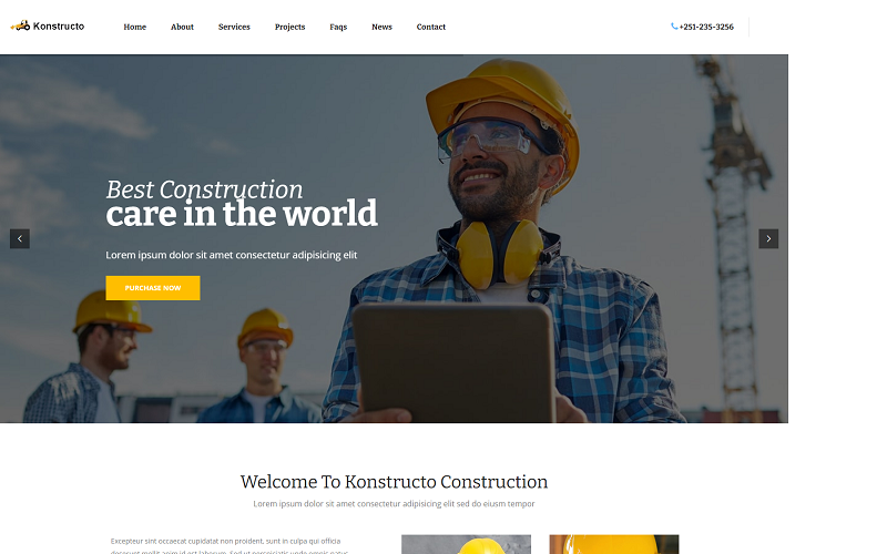 konstructo construction landing html templates original