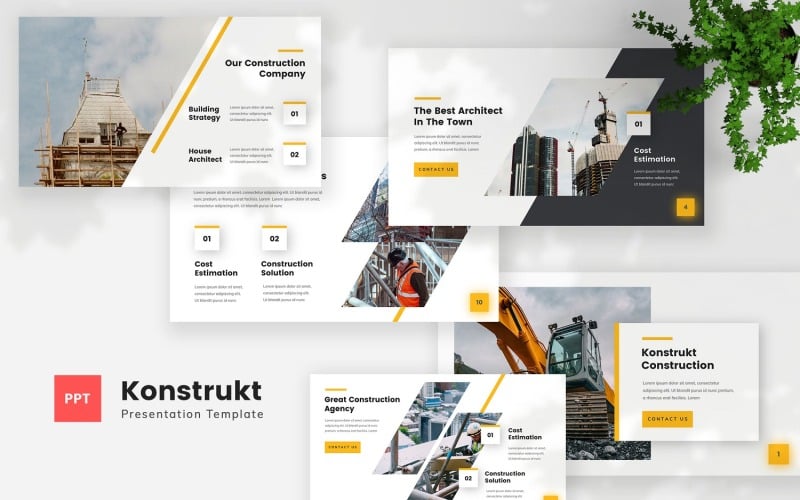 konstrukt construction powerpoint template original