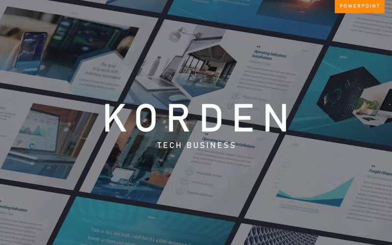 korden tech business powerpoint template original