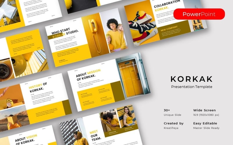 korkak business powerpoint template original