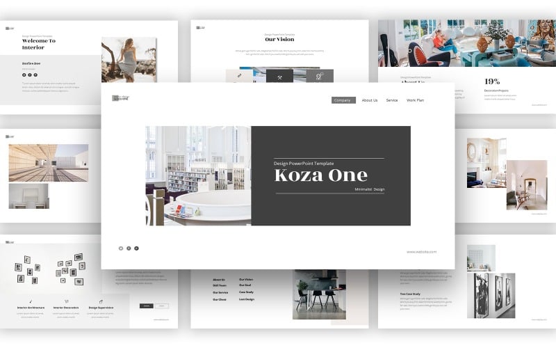 koza one powerpoint template original