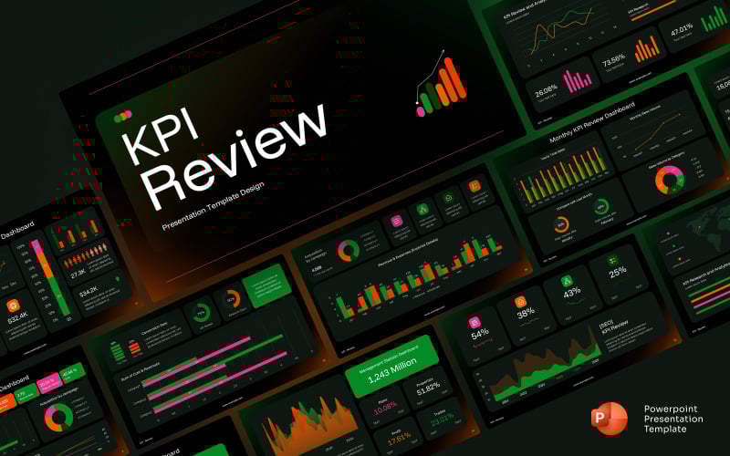 kpi review powerpoint presentation template original