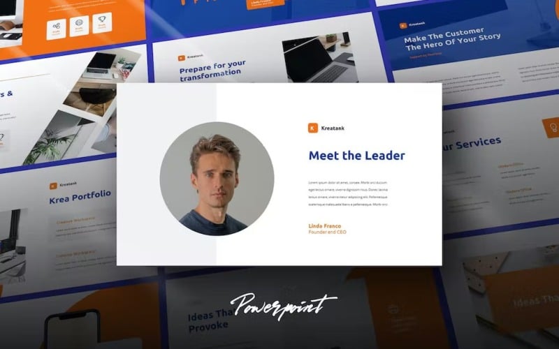 kreatank company profile powerpoint template original
