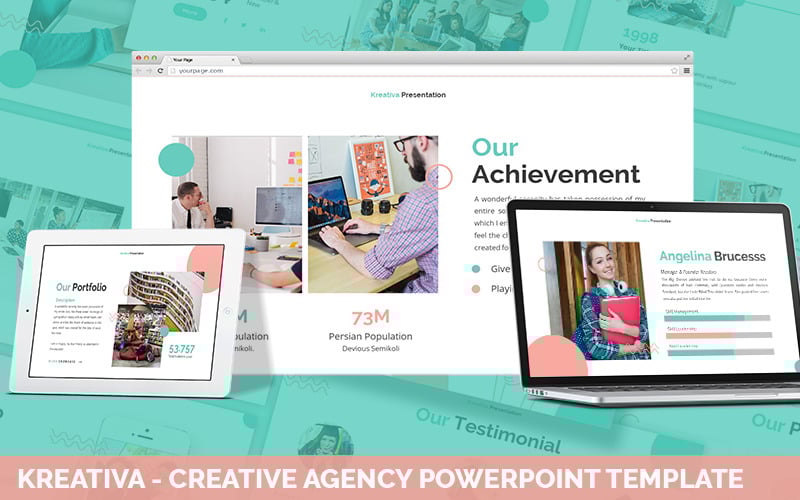 kreativa creative agency powerpoint template original