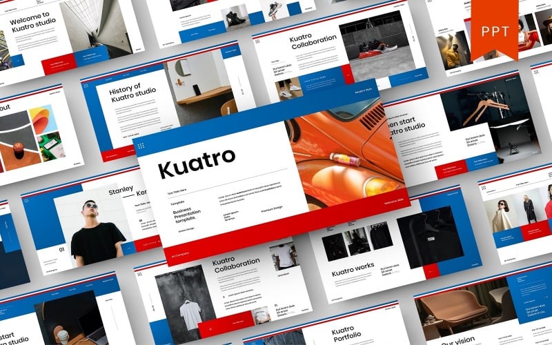 kuatro business powerpoint template original