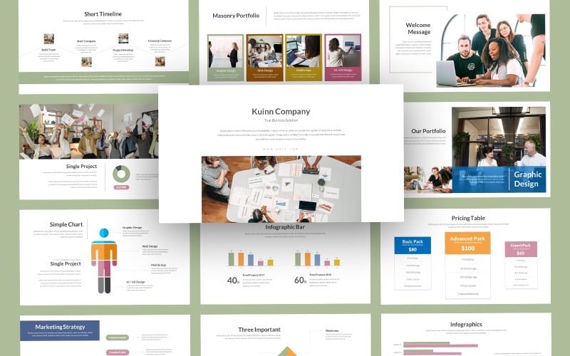 kuinn minimal business powerpoint template original