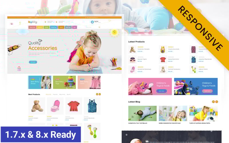 kulily kids store prestashop responsive theme original