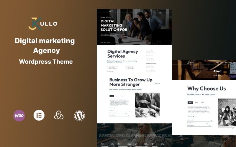 kullo digital markeitng agency wordpress theme original